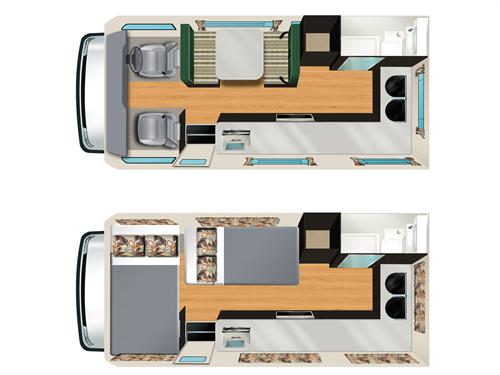 ניו זילנד בקרוואן לדוגמה Euro Camper