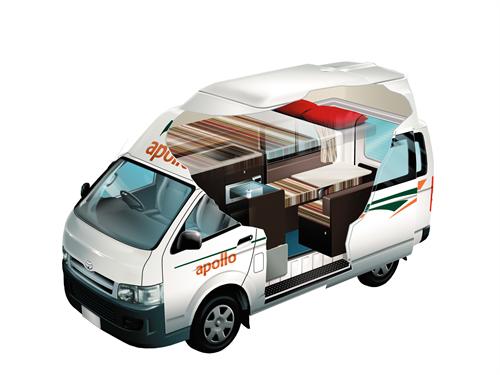 שכירת קראוון בניו זילנד לדוגמה Hitop Camper