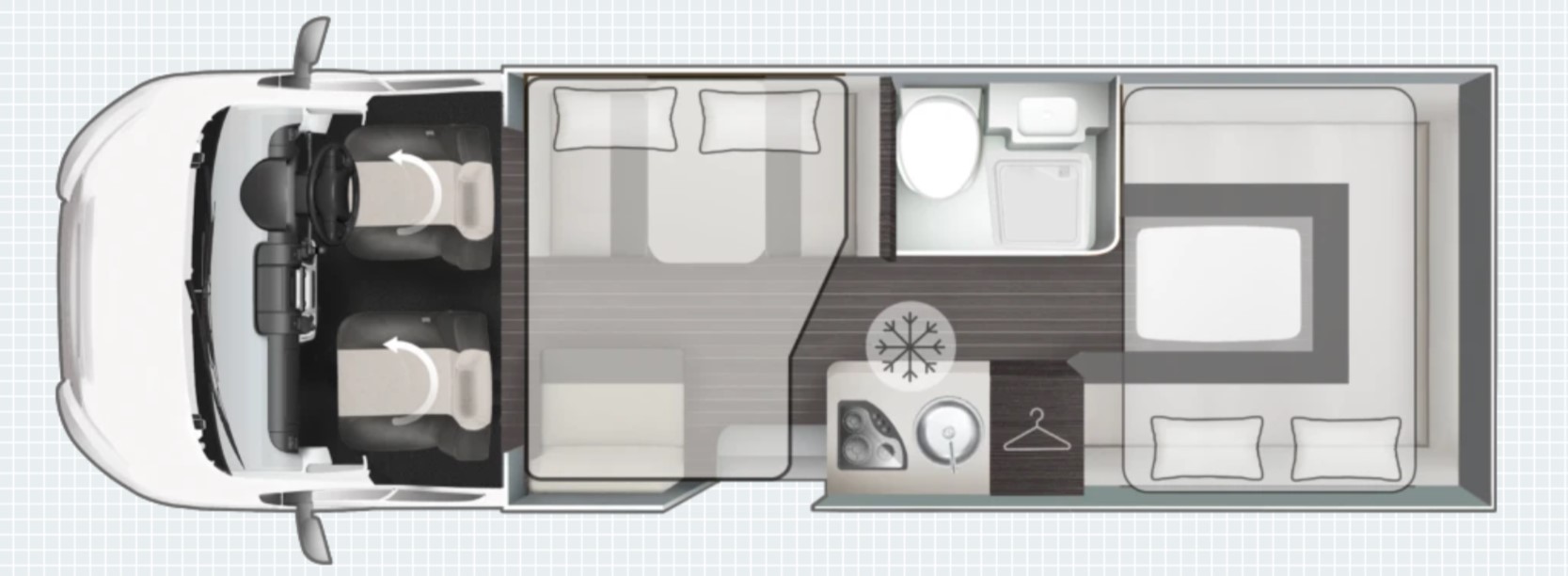 Discovery - 5 berth motorhome with rear U-lounge