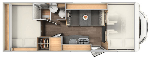 Caravan 6 berth - Automatic